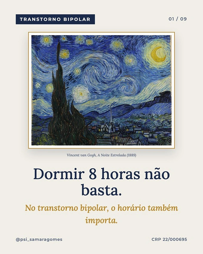 Sono no transtorno bipolar: por que o hor&aacute;rio importa tanto quanto as horas